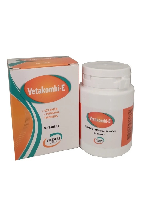 Yıldem Grup Büyükbaş Ve Küçükbaş Hayvlar İçi̇n Vetakombi̇ - E (Vi̇tami̇n + Mi̇neral ) Premi̇ks 50 Tablet