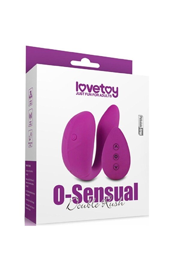 Leten Gg Kullanılan Terci̇h Edi̇len Lovetoy O-Sensual Double Rush Uzaktan Kumandalı Partner Vi̇bratör