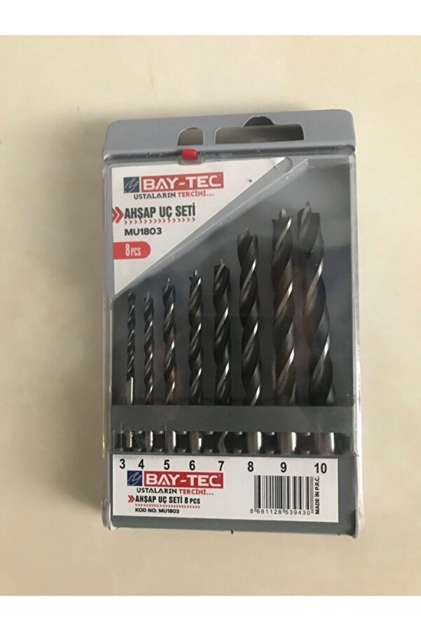 Bay Tec Ahşap Delme Uç Seti̇ 8 Parça - Vi̇da