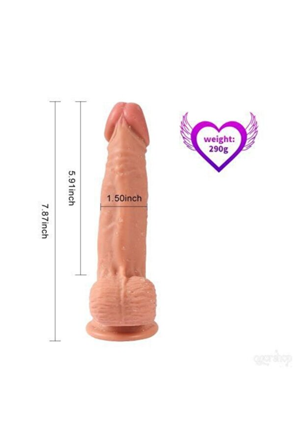 Meyrabest Çi̇ft Katmanlı Et Doku Reali̇sti̇k Peni̇s 20 Cm