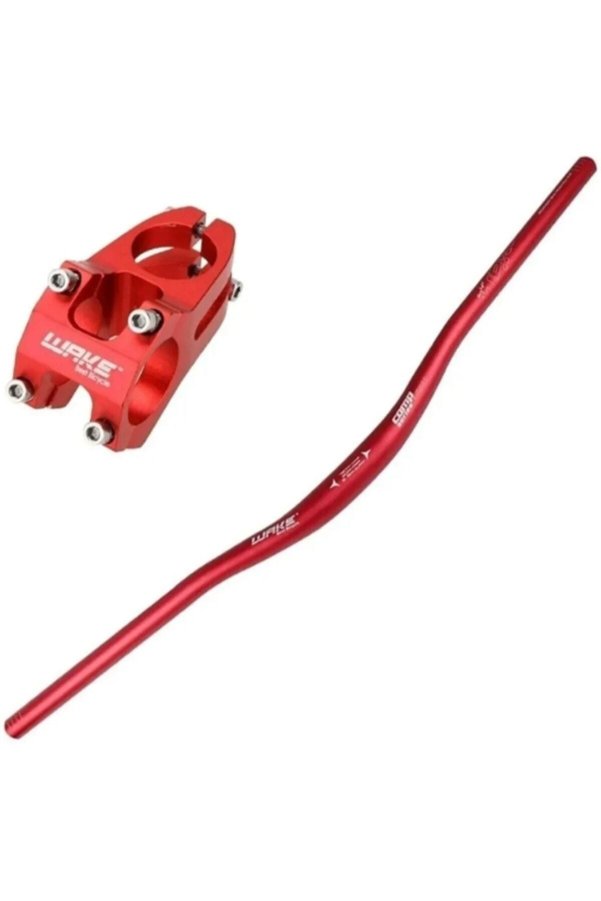 Asroya Wake Kırmızı Bisiklet Alümiyum Gidon+Boğaz 780mm 31 8mm Bisiklet Direksiyon + Boğaz