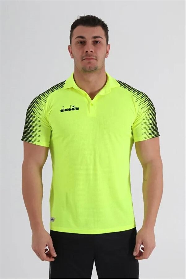 Di̇adora Ri̇ti̇m Polo Yaka Kamp T-Shi̇rt Neon Sarı