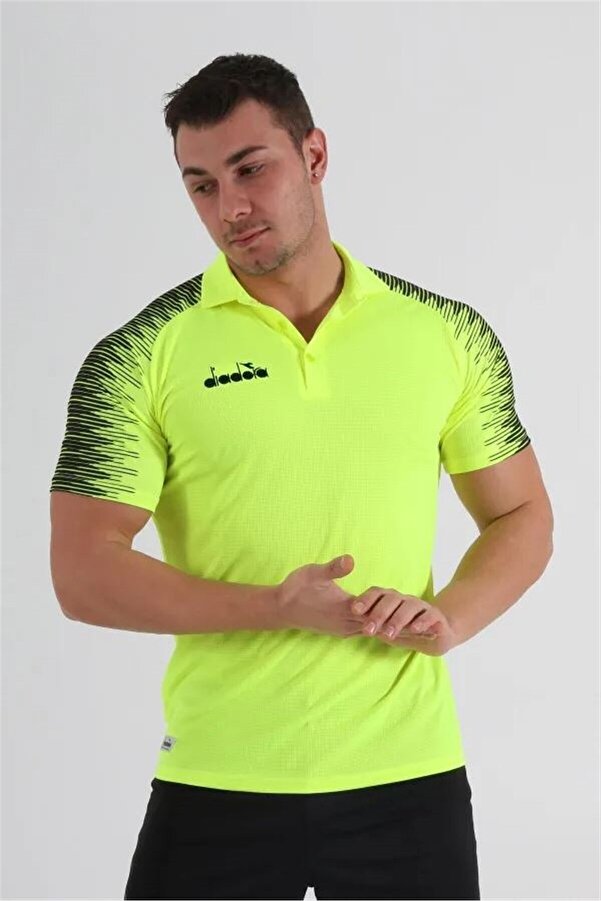 Di̇adora Ri̇ti̇m Polo Yaka Kamp T-Shi̇rt Neon Sarı