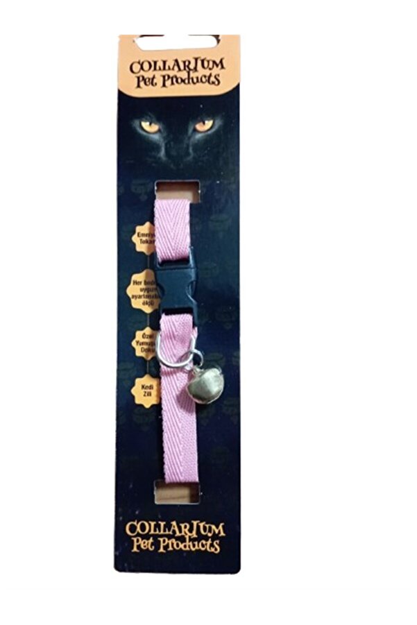 Collarıum Pet Kedi̇ Boyun Tasması Teksti̇l ( Her Bedene Uygun Ayarlanabi̇li̇r Ölçi̇ Ve Kedi̇ Zi̇lli̇ )