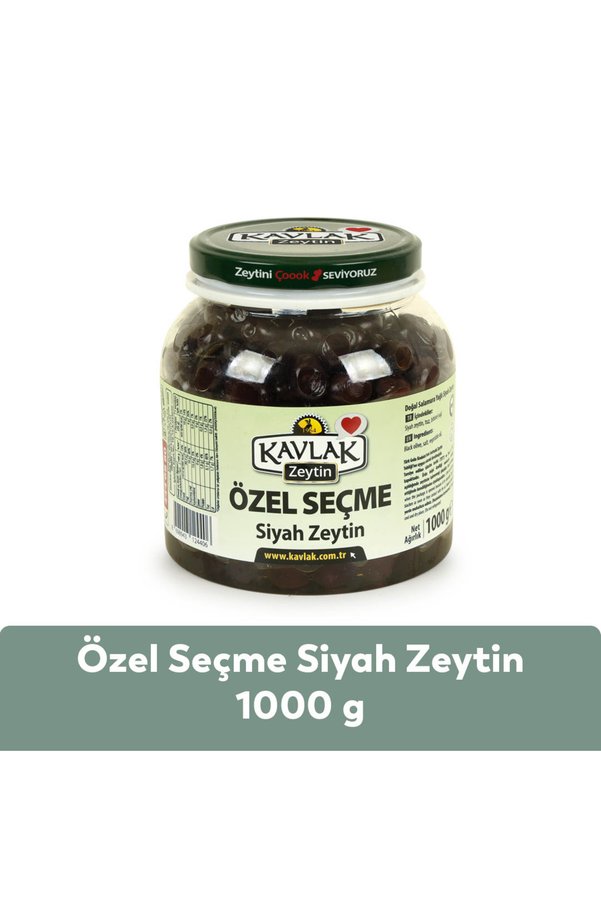 KAVLAK Özel Seçme Gemlik Siyah Zeytin 1 kg