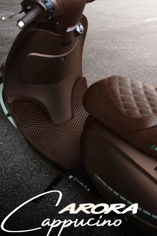 Torpedo Arora Cappucino 50cc-125c Uyumlu Premium Eva Motosiklet Paspası - Kahve