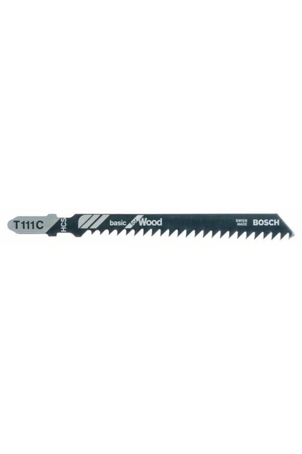 Bosch Profesyonel Seri Bosch T 111 C Basic For Wood 5'li Dekupaj Testeresi Bıçağı T 111 C