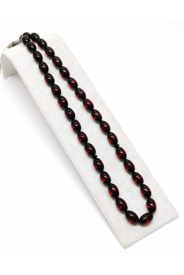 Tesbi̇h Sakarya Sürmeli̇ - Toz Kehri̇bar Tesbi̇h - Arpa Kesi̇m 8 Mm / 12.5 Mm