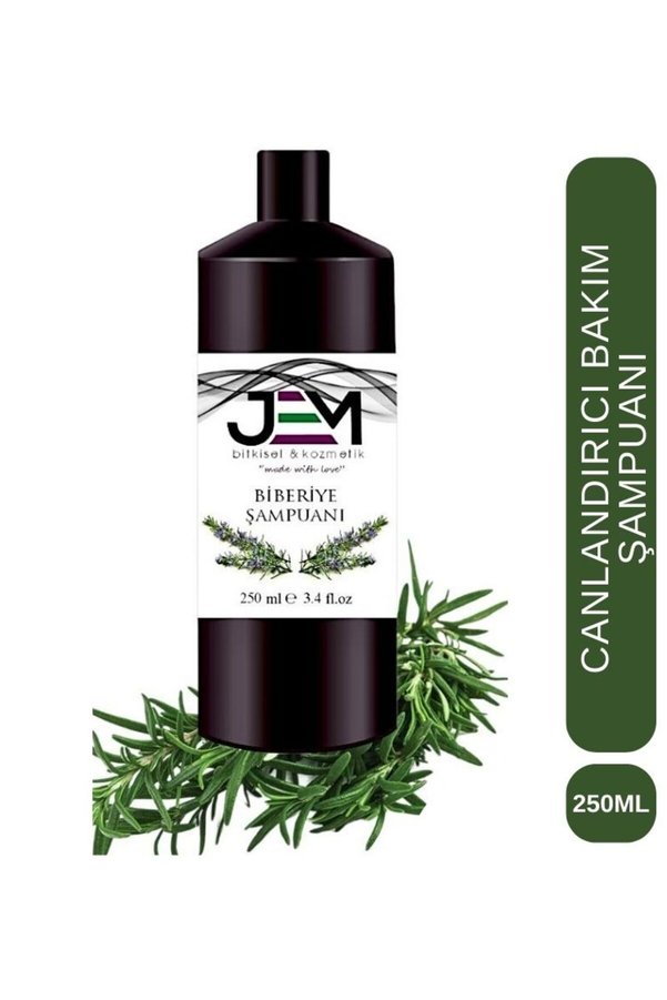 Jem Kozmetik Bitkisel Biberiye Keratin Güçlendirici Saç Maskesi Ve Biberiye Şampuanı