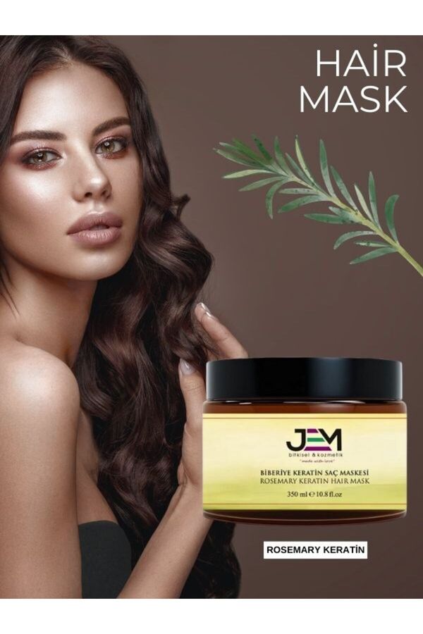 Jem Kozmetik Bitkisel Biberiye Keratin Güçlendirici Saç Maskesi Ve Biberiye Şampuanı