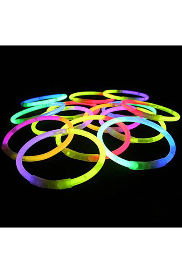Go İthalat Glow Fosforlu Neon Bi̇lekli̇k 50 Adet (4247)