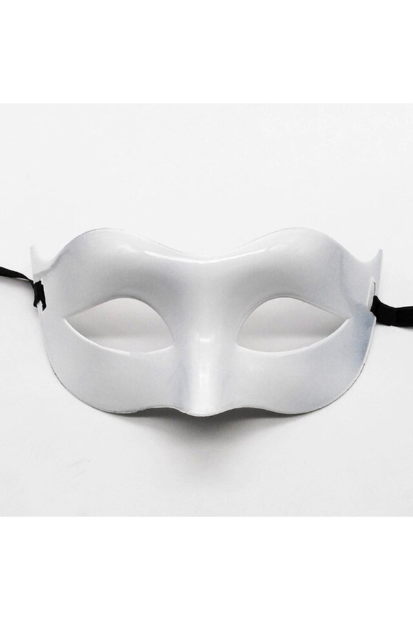 Go İthalat Beyaz Renk Masquerade Kostüm Parti̇si̇ Venedi̇k Balo Maskesi̇ (4247)