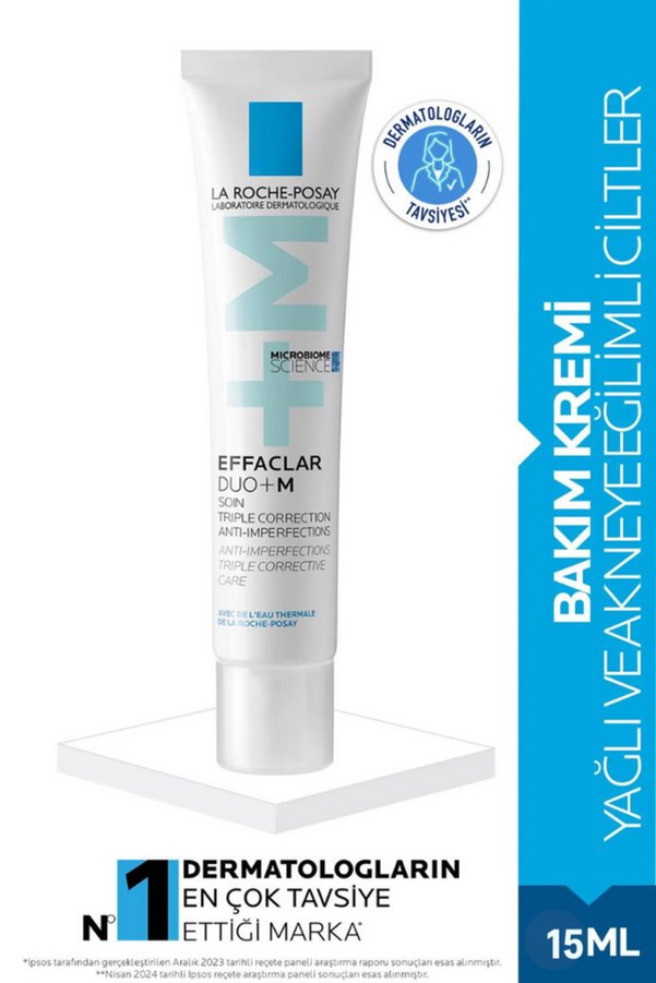 La Roche Posay Effaclar Duo+M Yağlı Akne/Sivilce Eğilimli Ciltler için Yüz Bakım Kremi 15ml