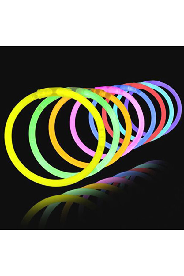 Go İthalat Glow Fosforlu Neon Bi̇lekli̇k 50 Adet (4247)