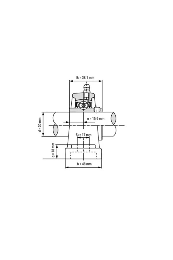 Kwc Ucp 206 Yataklı Rulman 30mm