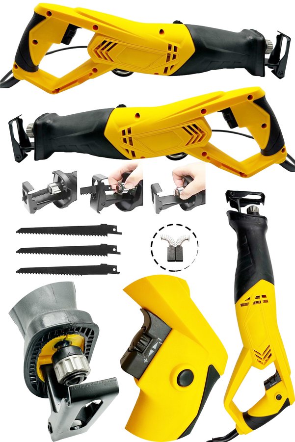MOONSHOP Alman 9000 Xdrive 6 Kademe Devir Ayarli Bakir Sargili Kemik Kesme Tilki Kuyruğu Testere Makinesi