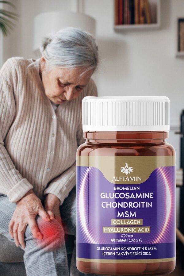 Glukozami̇n 60 Tablet Glucosamıne Chondroıtın Msm Kollajen Hyluroni̇k Asi̇t