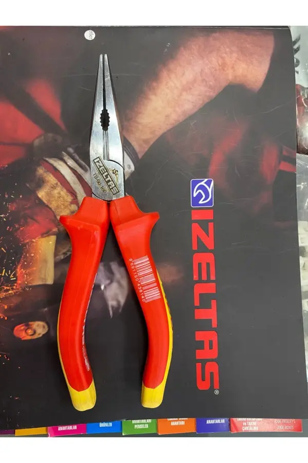 İzeltaş 1000 V Elektrikçi Seti Sarı Kırmızı (pense , Yan Keski , Kargaburun)