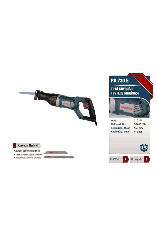 Proter Pr730E Ti̇lki̇ Kuyruğu Testere