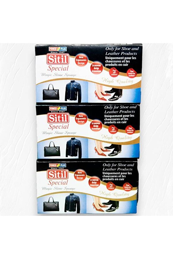SİTİL Sitil Ayakkabı Parlatıcısı Sünger Eco Pack 3'lü