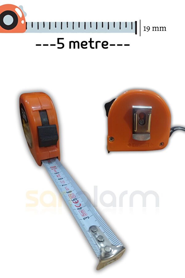 Roney Şerit Metre 5m X 19mm – Dayanıklı Ve Pratik Ölçüm Aracı
