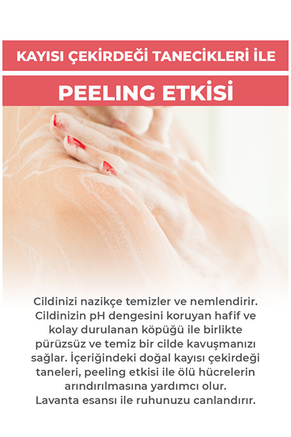 Lavanta Body Peeli̇ng Doğal Kayısı Çeki̇rdeği̇ Taneci̇kleri̇ 250 Ml