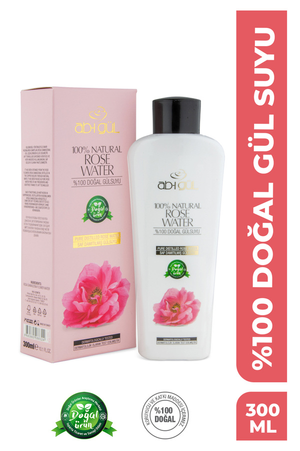 %100 Doğal Gül Suyu 300 Ml