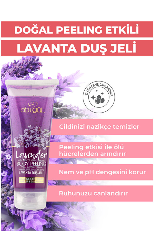 Lavanta Body Peeli̇ng Doğal Kayısı Çeki̇rdeği̇ Taneci̇kleri̇ 250 Ml