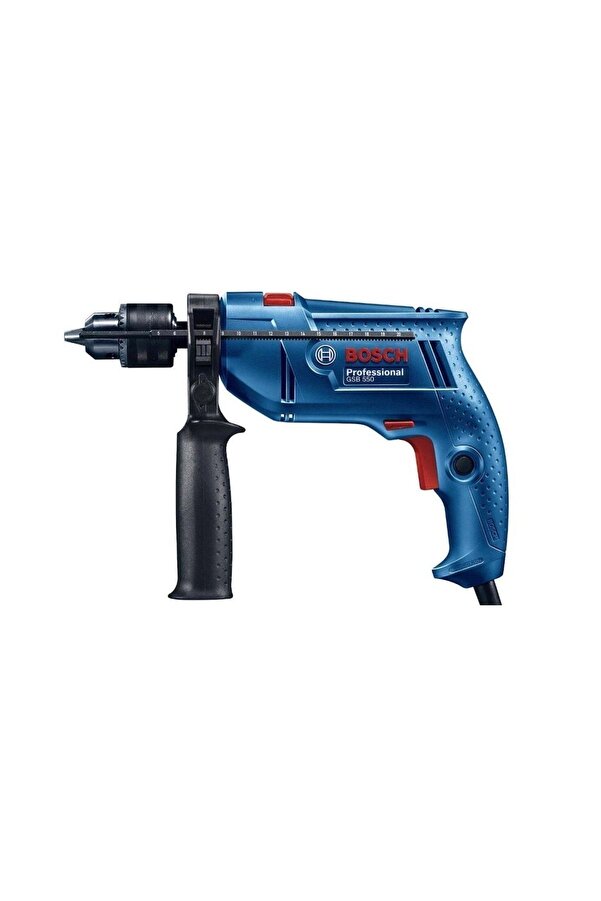 Bosch Gsb 550 Darbeli Matkap 500 Watt + 38 Parça Matkap Ucu Ve Vidalama Ucu Seti