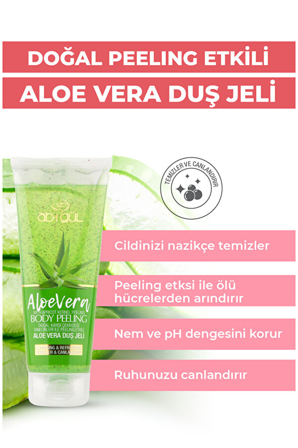 Aleo Vera Body Peeli̇ng Doğal Kayısı Çeki̇rdeği̇ Taneci̇kleri̇ 250 Ml