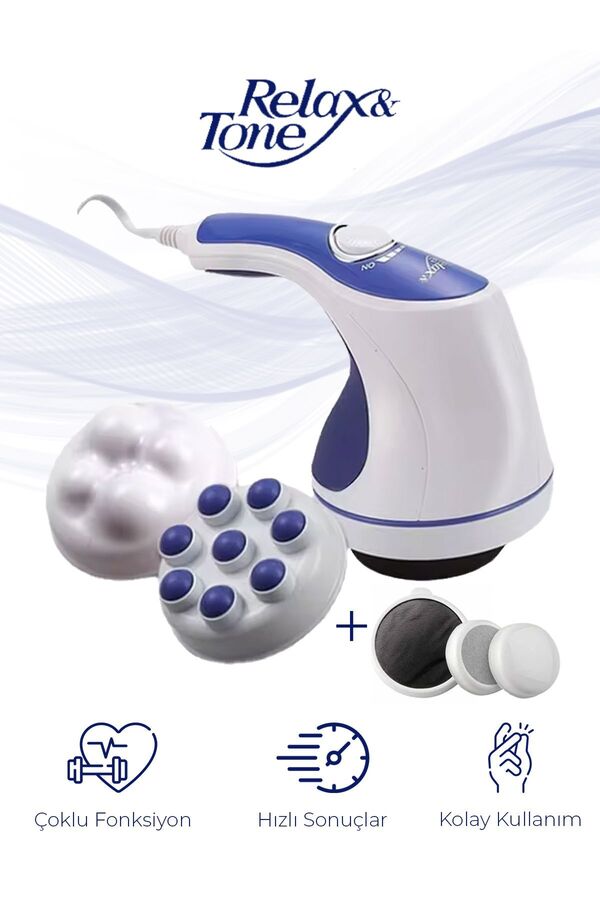 Relax Rl-060 Super Tone Çok Fonksiyonlu 5 Başlıklı Masaj Aleti Masaj Cihazı