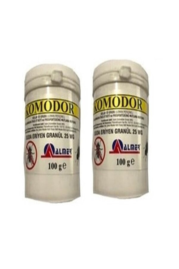 Almer Komodor Suda Eri̇yen Granül 25 Wg Si̇nek Yemi̇ 100 Gr X 2 Adet
