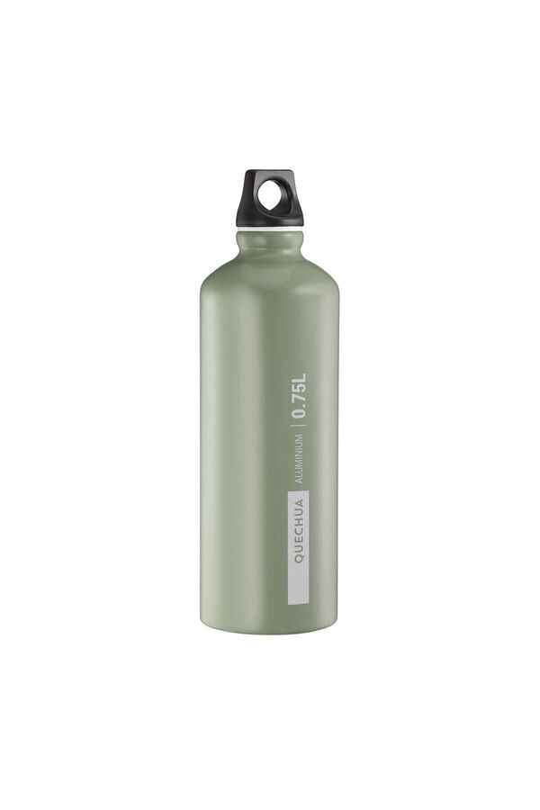 Decathlon Yeşil Quechua Outdoor Alüminyum Matara - 0 75 Litre - Gri - 100 0 75 L