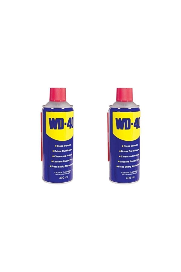 Wd-40 Çok Amaçlı Sıvı, Yağ Çözücü, Pas Sökücü, Temi̇zleyi̇ci̇ Ve Koruyucu, 400Ml X 2 Adet