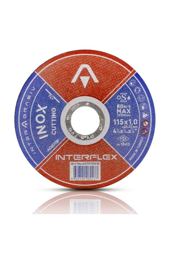Interflex Inox Metal Kesi̇ci̇ Taş Di̇sk 115X1.0X22.23 Mm