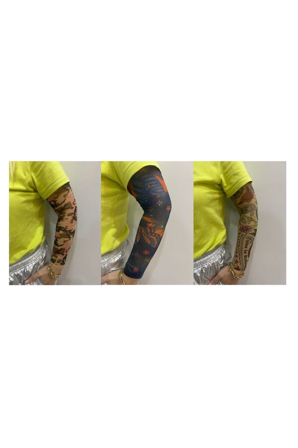 Ai̇rbrush Tattoo Kızlar Seri̇si̇ 3 Çi̇ft 6 Adet Gi̇yi̇lebi̇li̇r Dövme Sleeve Tattoo  Set28