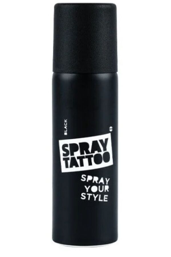 One Spray Tattoo Spray Tattoo Si̇yah Geçi̇ci̇ Sprey Dövme Şablon Si̇yahsprey1