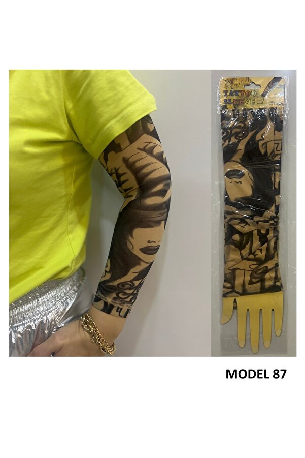 Ai̇rbrush Tattoo Kızlar Seri̇si̇ 3 Çi̇ft 6 Adet Gi̇yi̇lebi̇li̇r Dövme Sleeve Tattoo  Set29