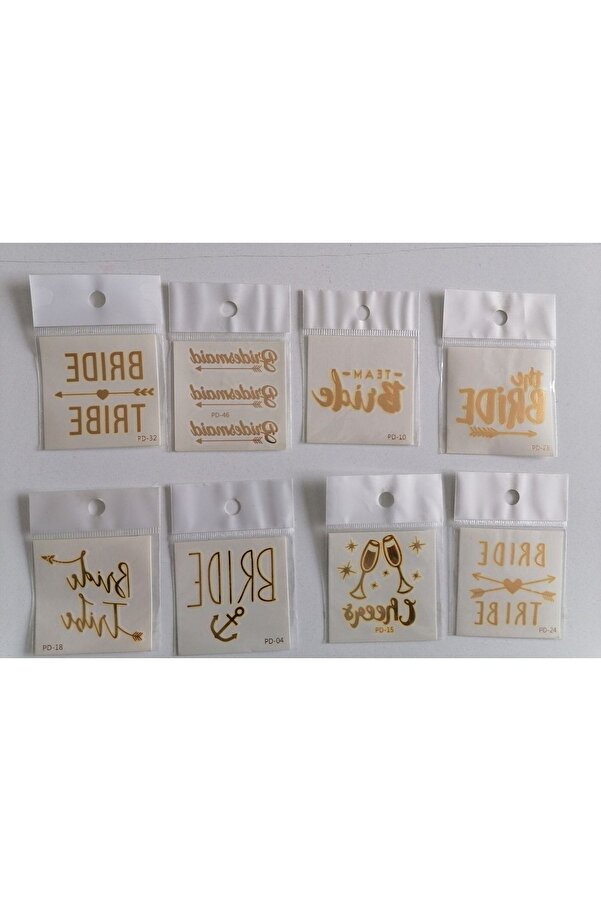 Ai̇rbrush Tattoo Bri̇de Dövmeleri̇ 8 Adet Bi̇rden Seri̇ 1