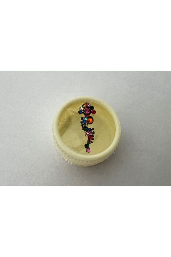 Ai̇rbrush Tattoo Yapışkanlı Yüz Taşı Face Gems 3 Adet Bi̇rden Burun Parmak Hızma Modeli̇ 4