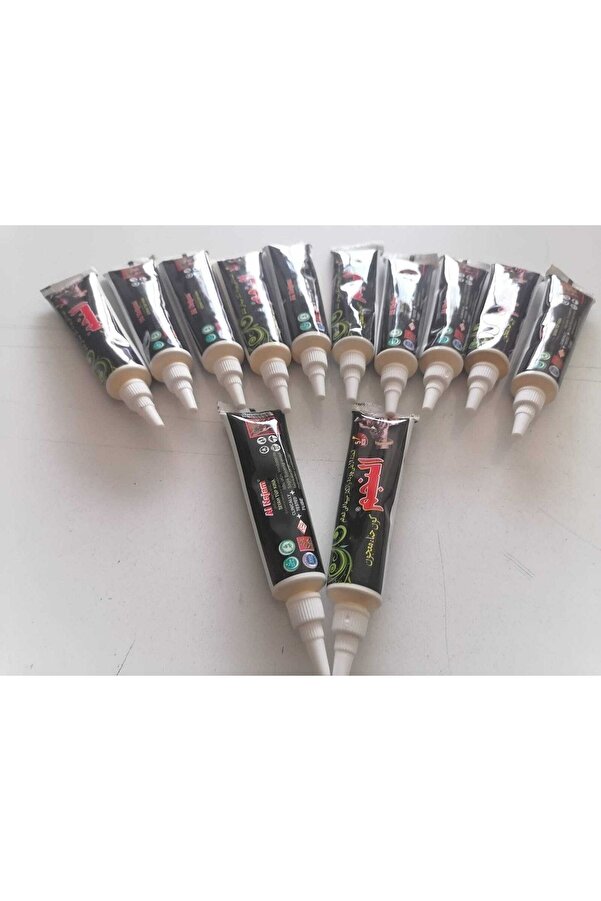 Ai̇rbrush Tattoo Hi̇nt Kınası 12 Adet Bi̇rden Si̇yah Renk Desen