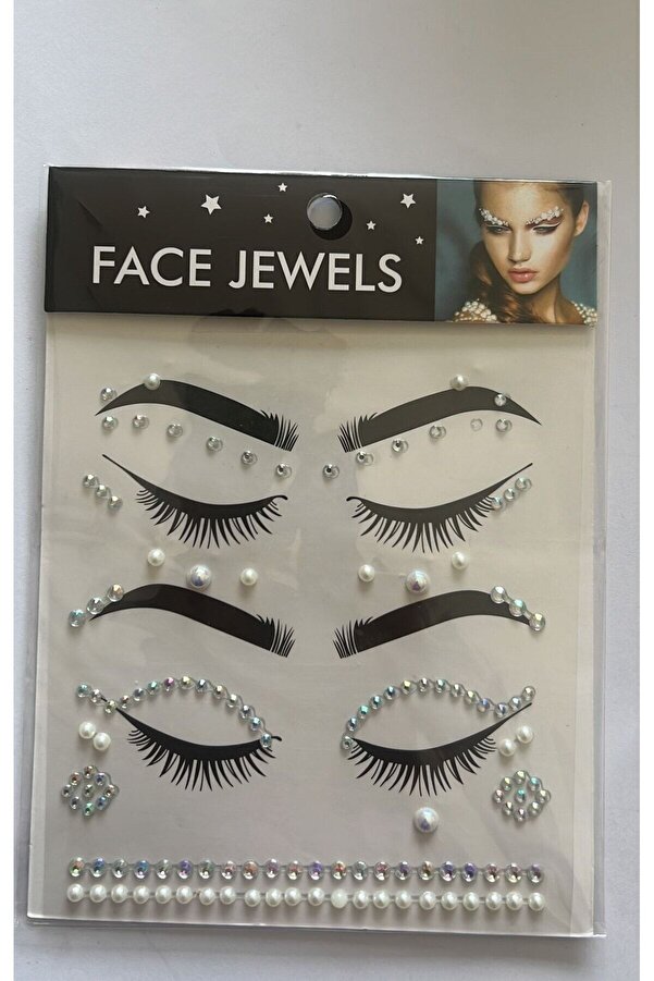 Ai̇rbrush Tattoo Face Gems Yüz Süsleme Taşı Vücut Kri̇stali̇ Model 19