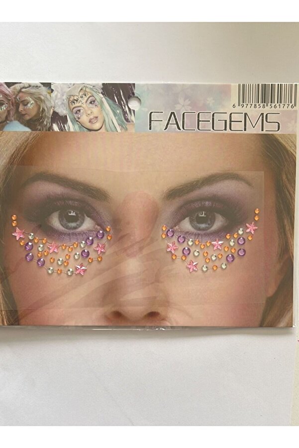 Ai̇rbrush Tattoo Face Gems Yüz Süsleme Taşı Vücut Kri̇stali̇ Model 27