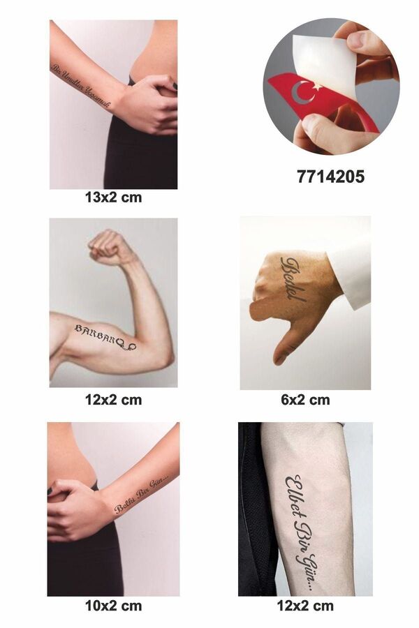 Ai̇rbrush Tattoo Barbar Bedel Geçi̇ci̇ Dövme Içi̇n 5 Şablon