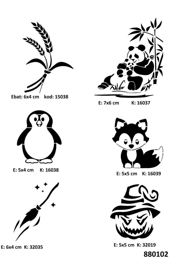 Ai̇rbrush Tattoo Anne Yavru Panda Geçi̇ci̇ Dövme Kalıpları Sadece Desen