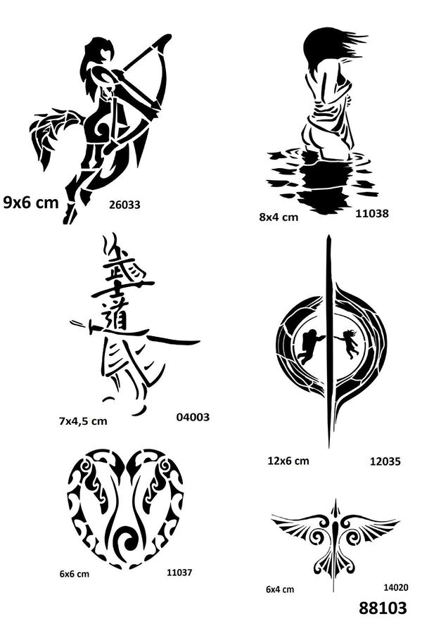 Ai̇rbrush Tattoo Aşk Ve Karadeli̇k Hi̇nt Kınasıyla Geçi̇ci̇ Dövme Yapma Ki̇ti̇