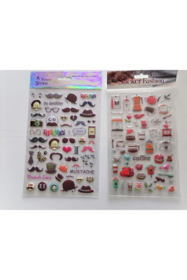 Ai̇rbrush Tattoo Çocuk Oyun Sti̇cker Çıkarma Seti̇ Bıyık Ve Kahve