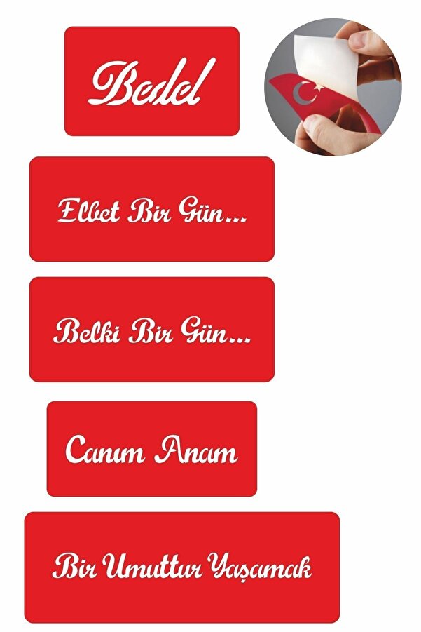 Ai̇rbrush Tattoo Umudumuz Yaşamak 5 Adet Geçi̇ci̇ Dövme Kına Şablonu