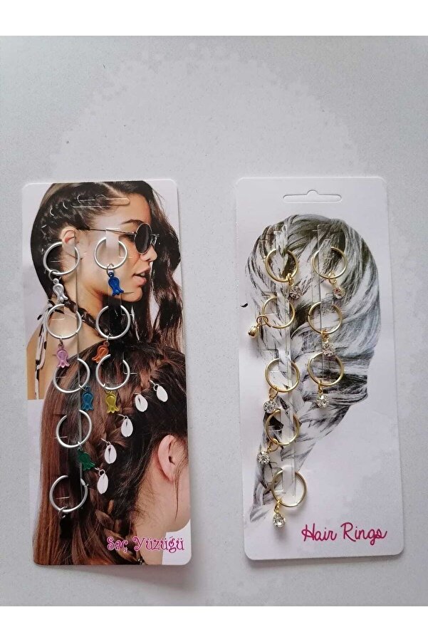 Ai̇rbrush Tattoo Saç Yüzüğü 2 Kartela 16 Adet Model2