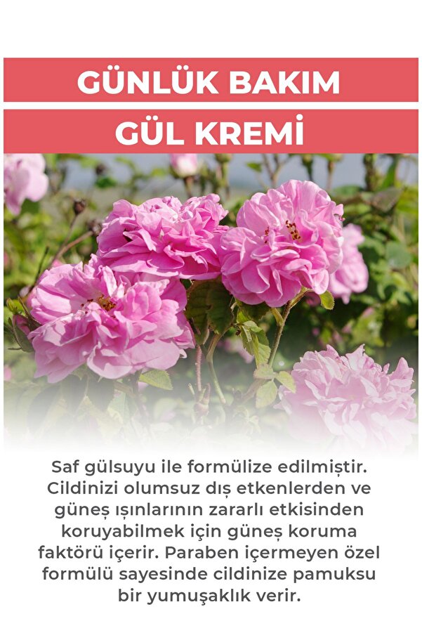 Nemlendi̇ri̇ci̇ Gündüz Gül Kremi̇ 45 Ml - Spf20 Koruma